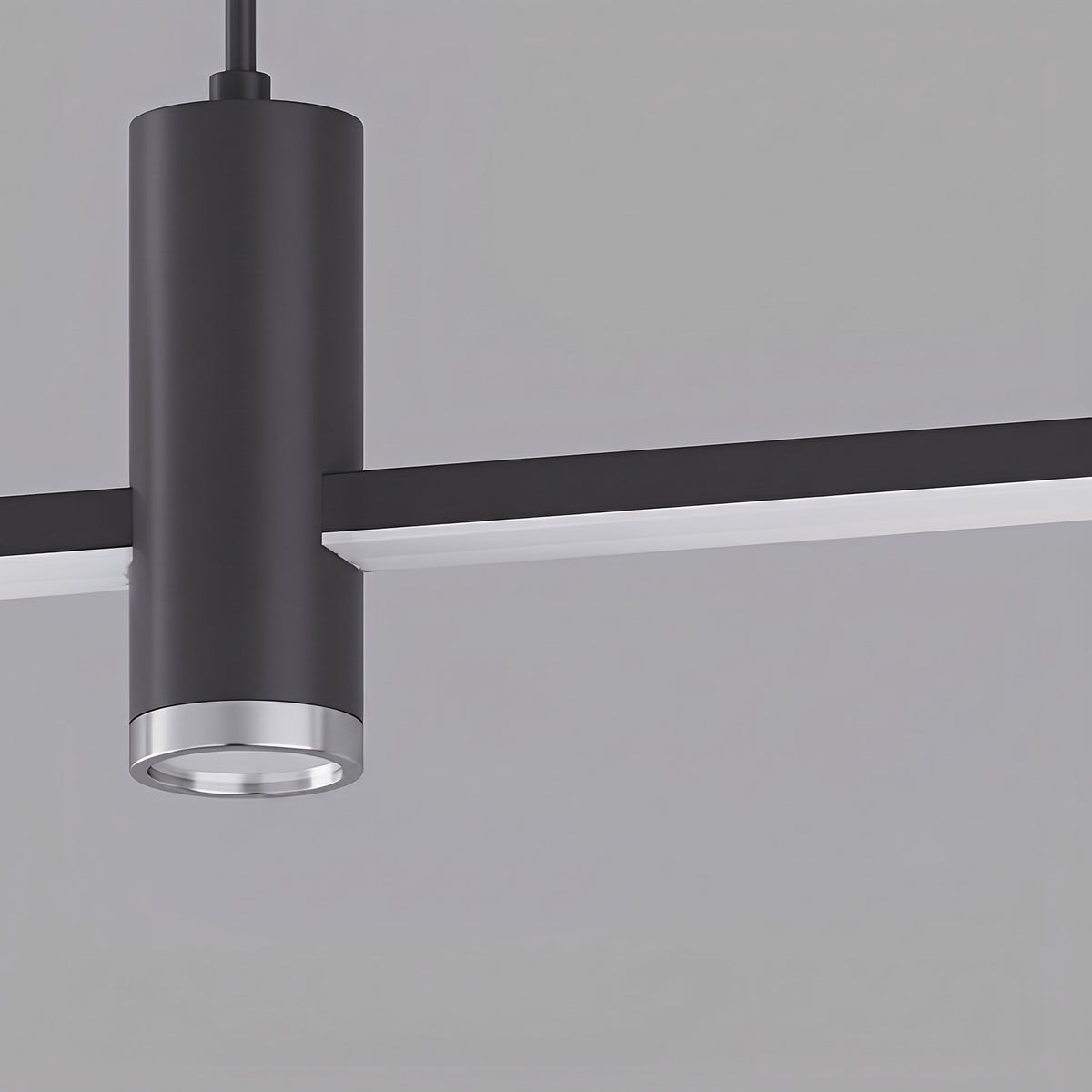 Meridian Strip Pendant — black finish detail