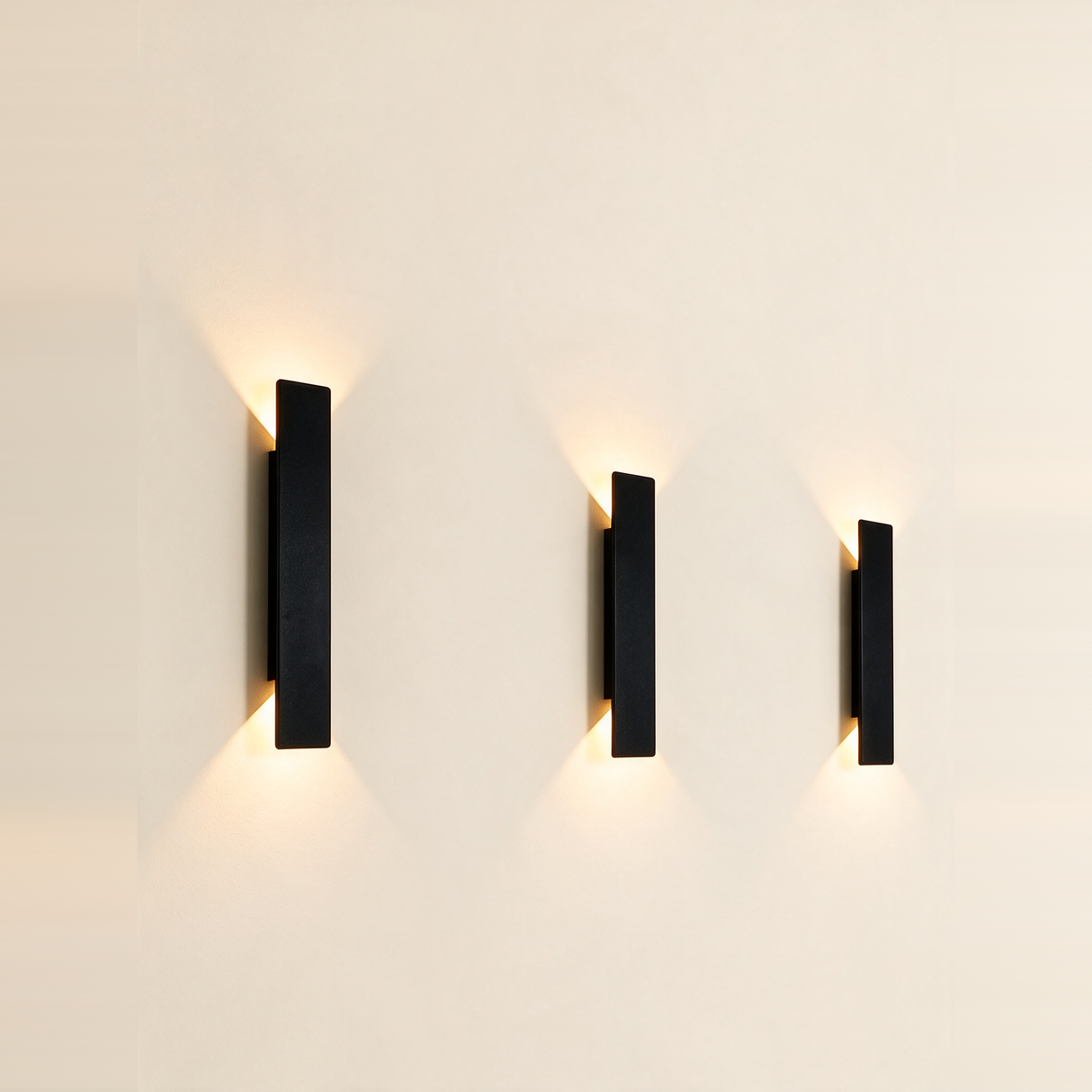 Meridian Outdoor Wall Sconce - hero product shot (black)