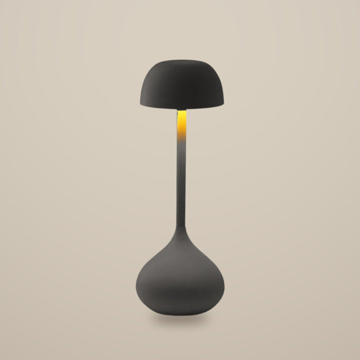 Droplet Cordless Table Lamp — Matte Gray