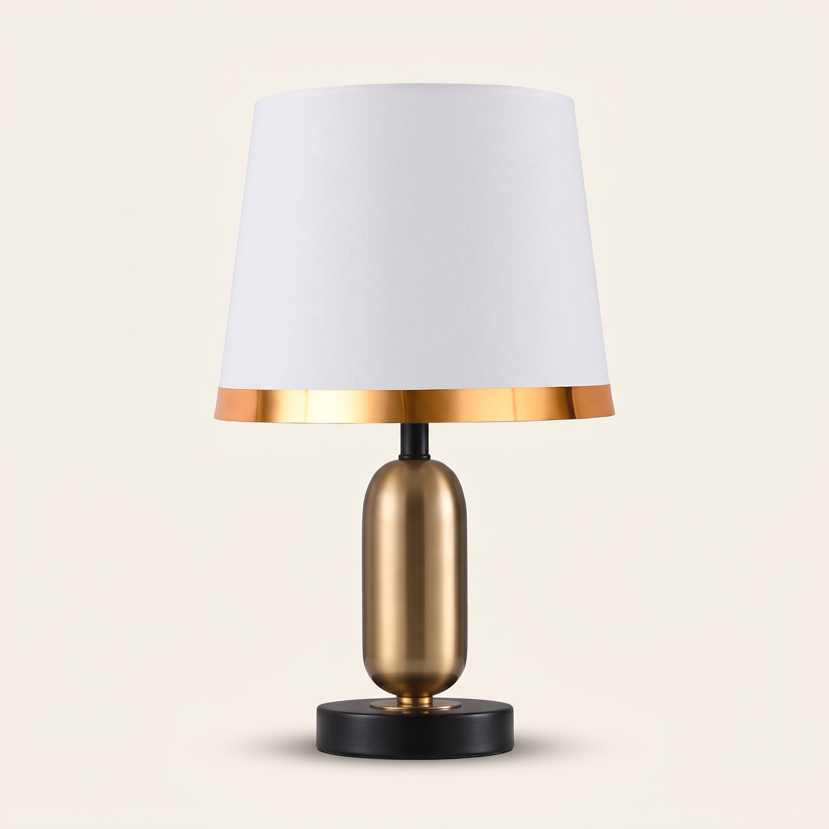 Vesper Iron Table Lamp — Cylindrical White hero