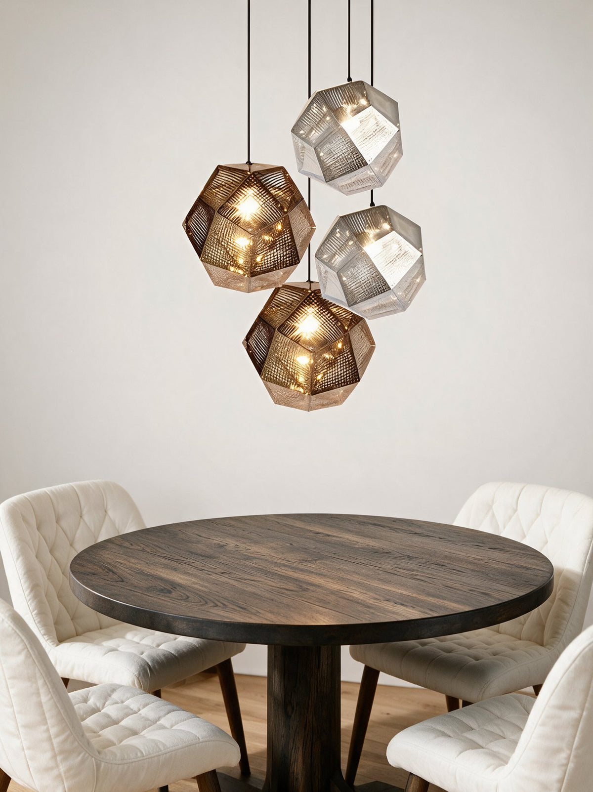 Aurora Geometric Pendant Light — dining lifestyle