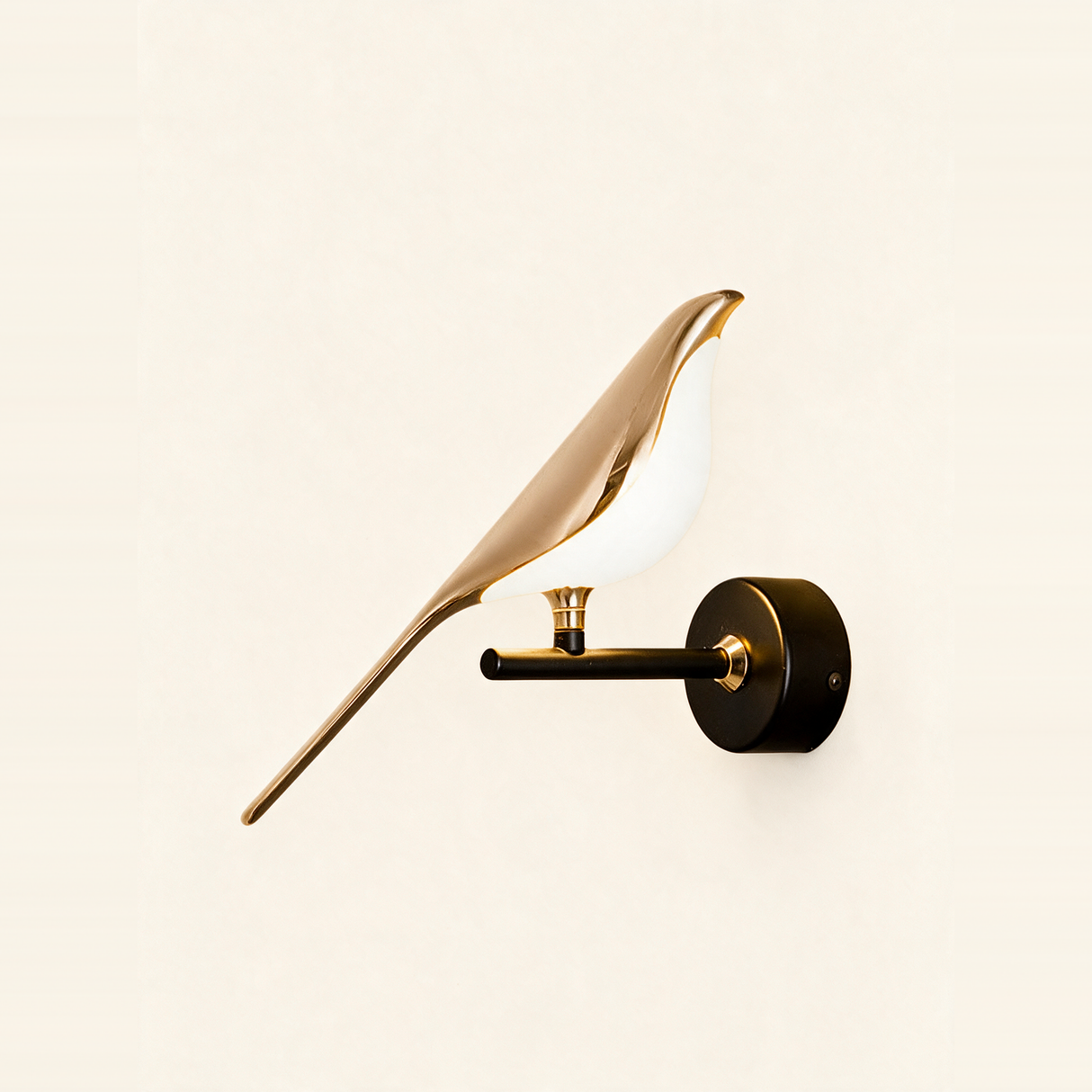 Perched Bird Wall Sconce - hero product shot (1-bird)