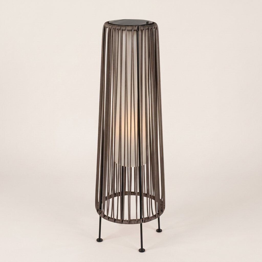 Havana Woven Floor Lantern — studio view