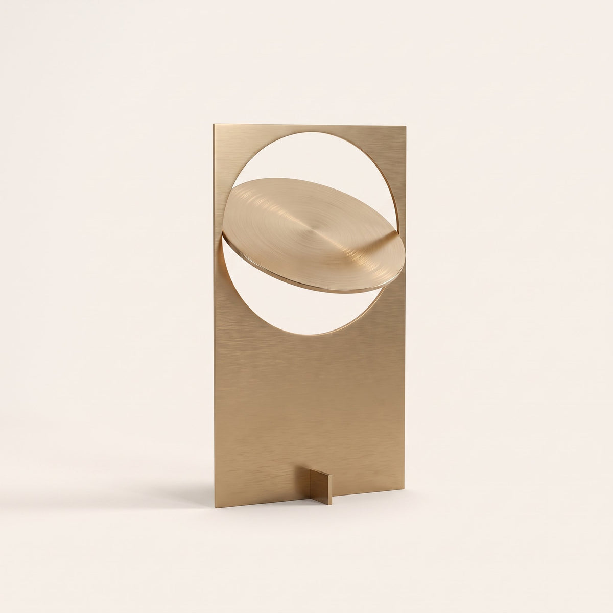 Horizon Disc Table Lamp — Titanium Gold hero