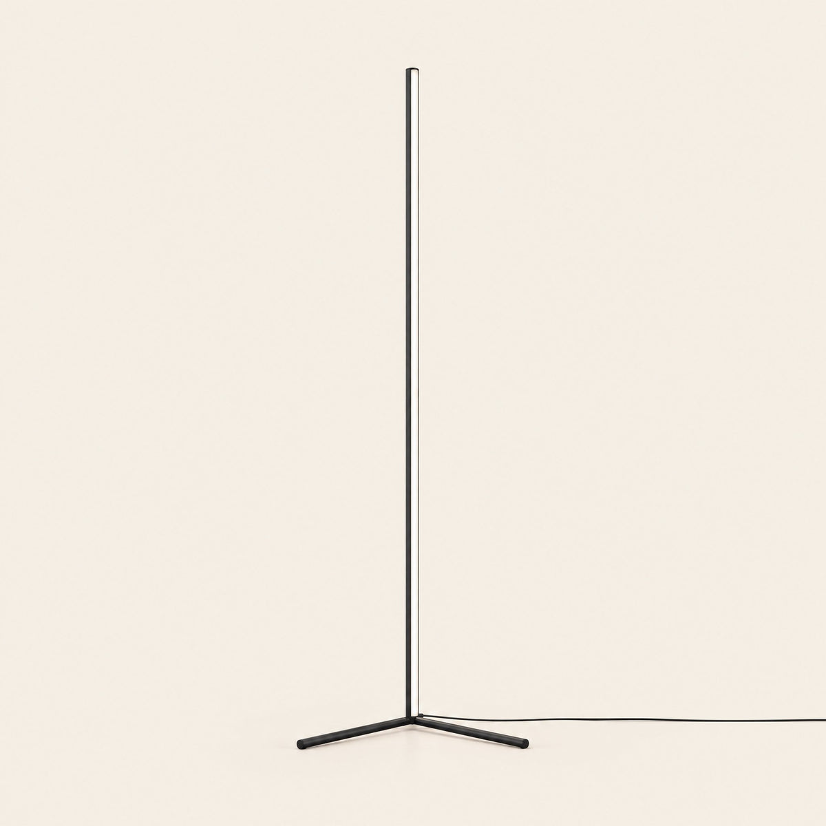 Pulse RGB Floor Lamp — Black hero, studio