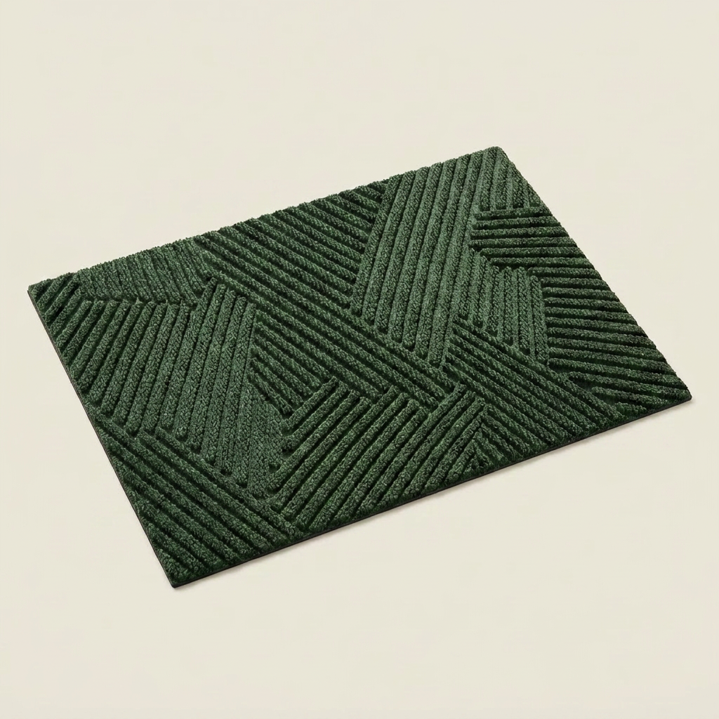Durable Non-Slip Door Mat - Green clean background hero
