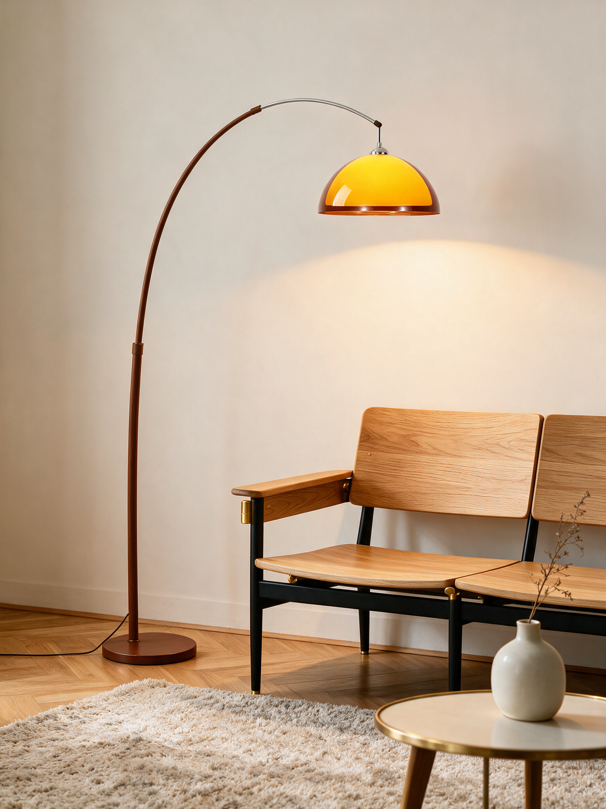 Linden Arc Floor Lamp — living oak lifestyle