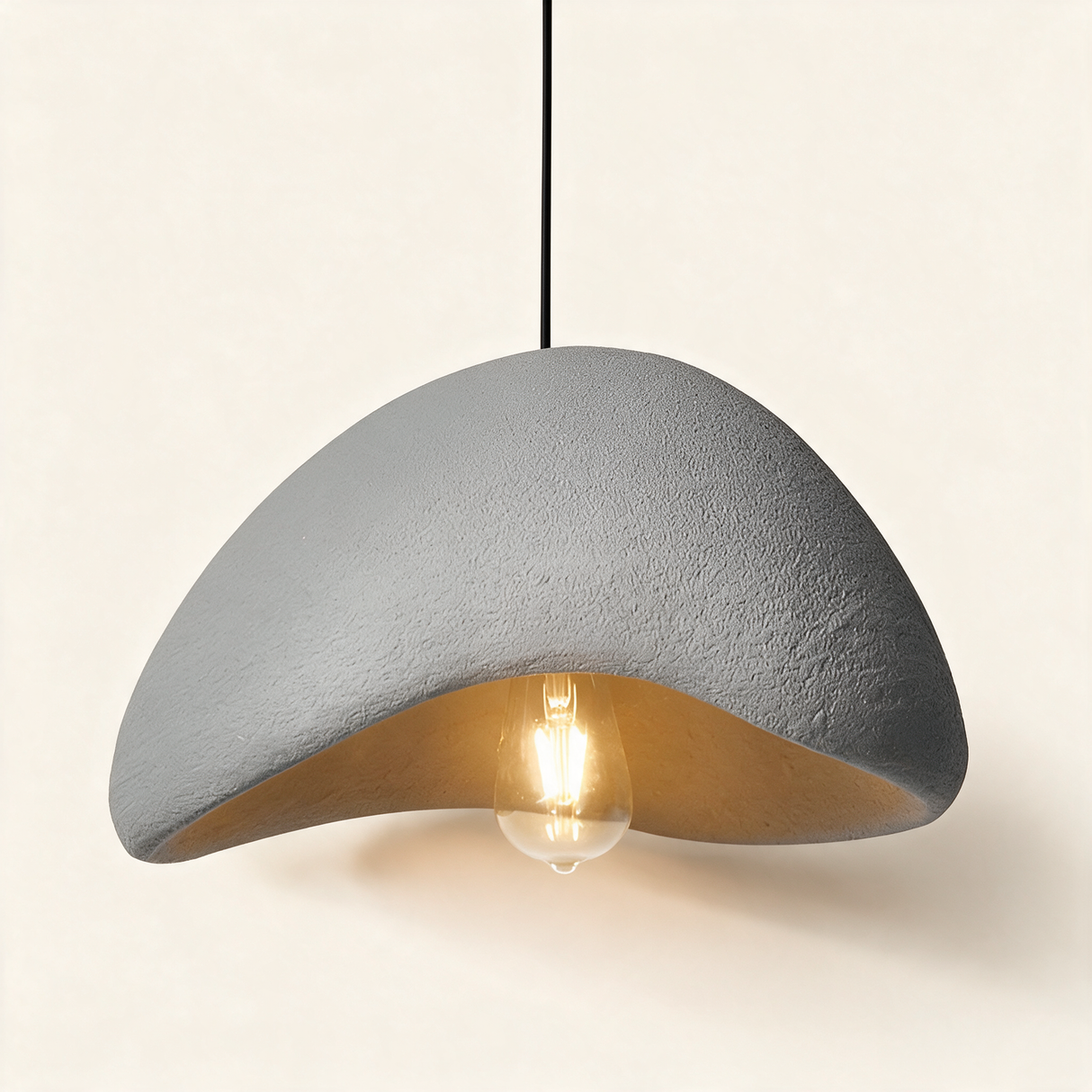 Nara Dome Pendant Light — Angled Grey main