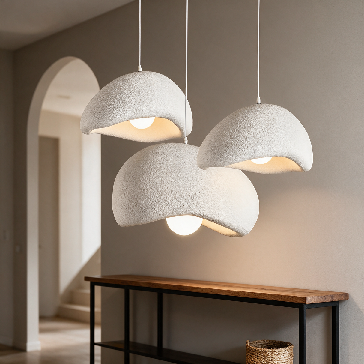 Nara Dome Pendant Light — stairwell lifestyle