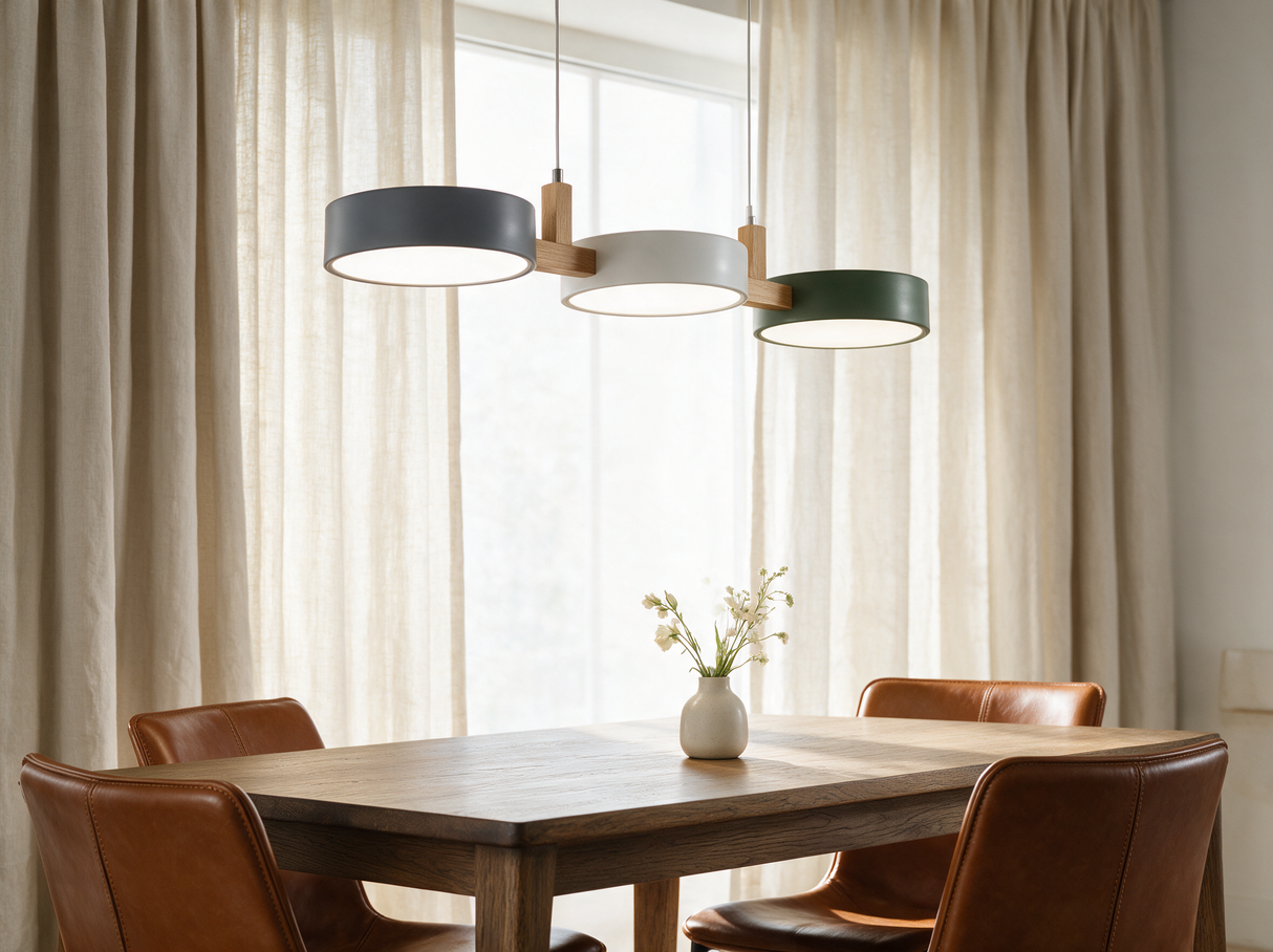 Beam Linear Pendant Light — window dining lifestyle