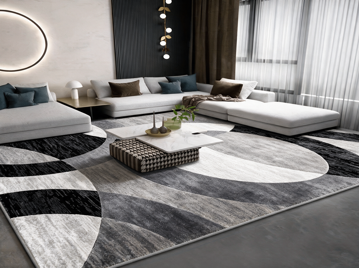 Halo Velvet Area Rug lifestyle