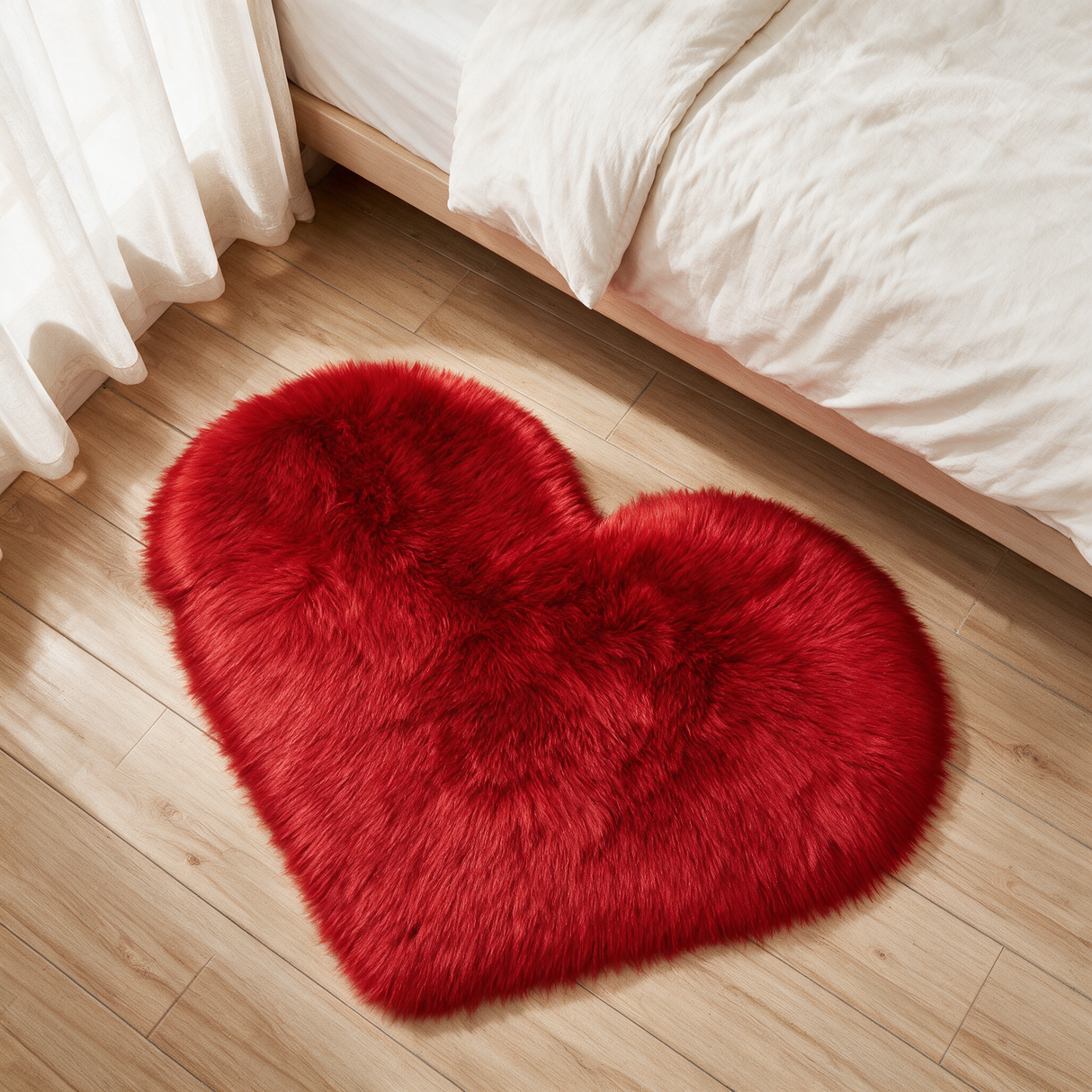 Sweetheart Plush Rug - Red