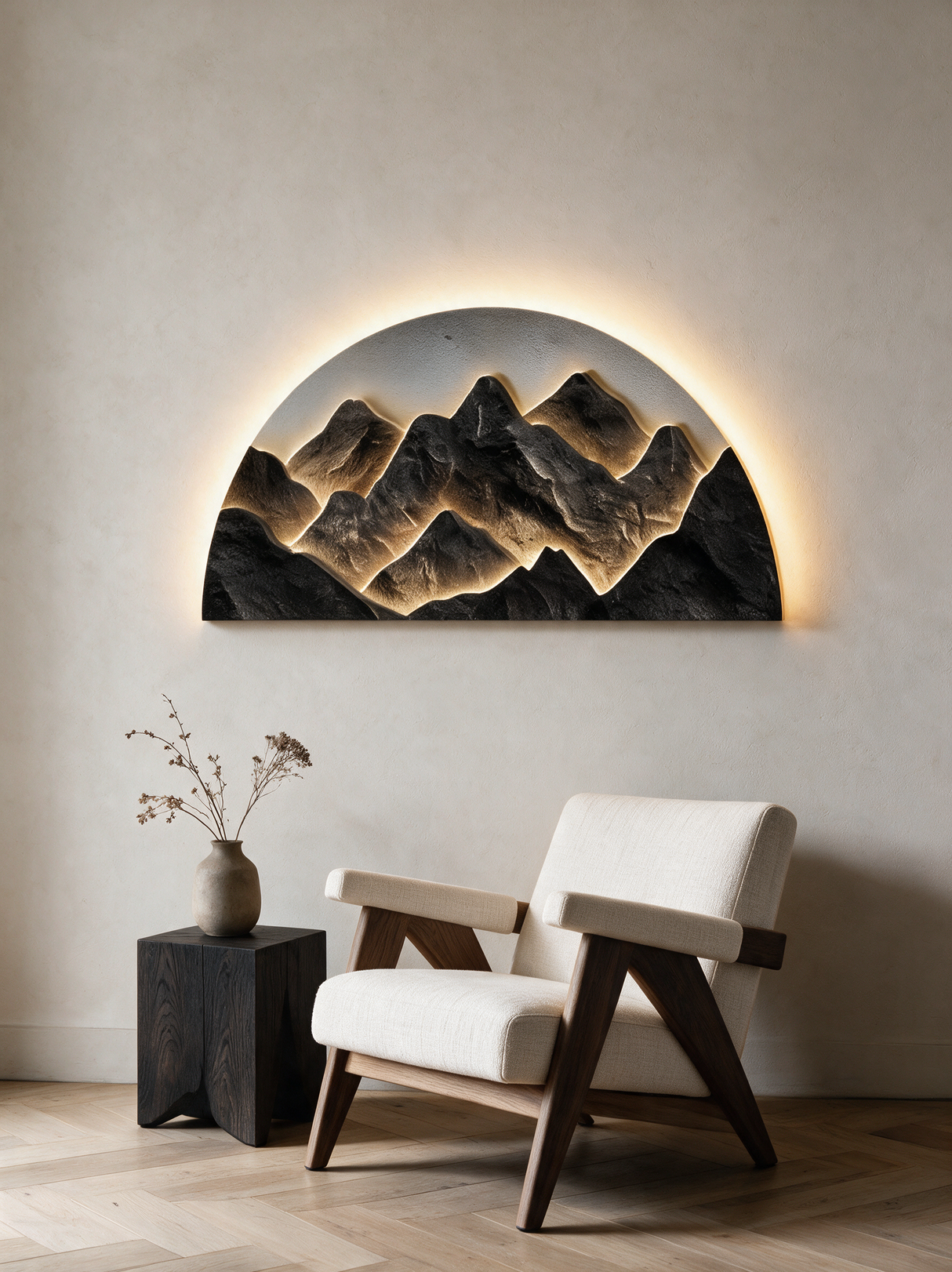 Half-Moon Wall Light