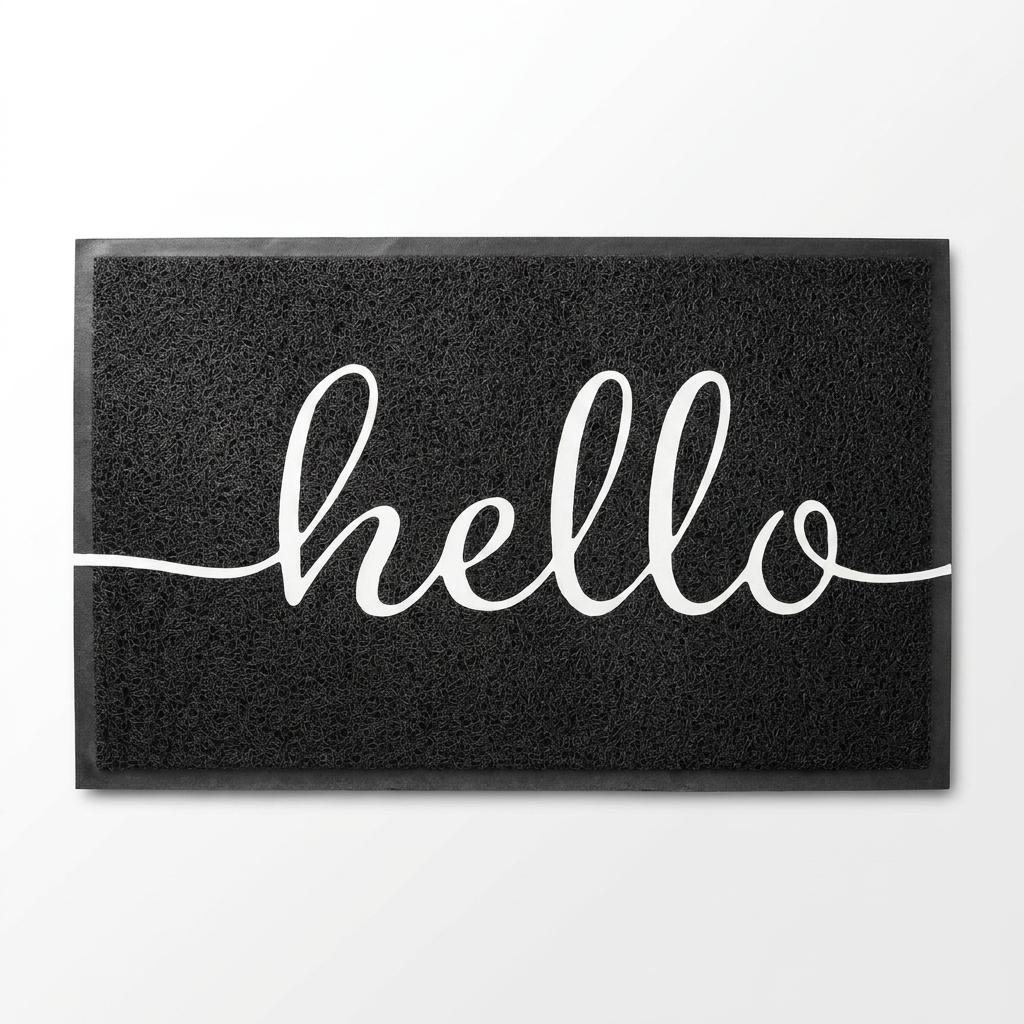 Luxe decorative floor mat - Black hero shot
