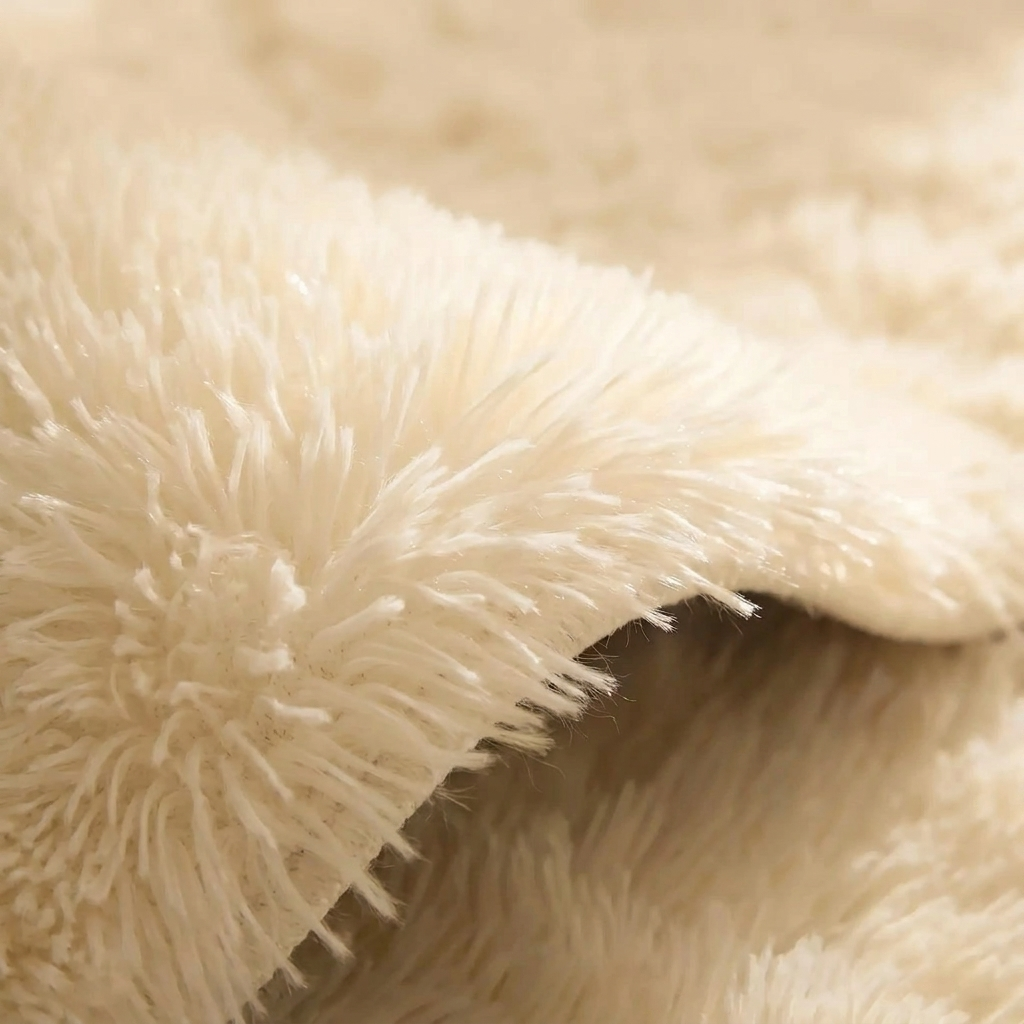 Long Pile Shaggy Area Rug — texture and pile detail close-up