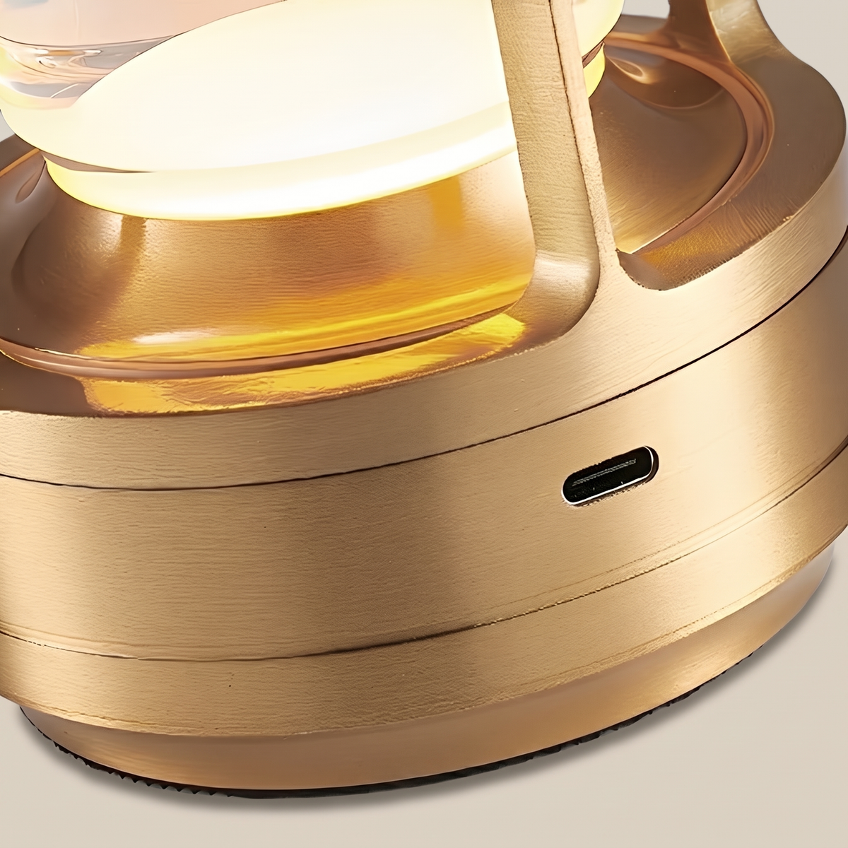 Ridge Portable Lantern — USB-C charging port detail