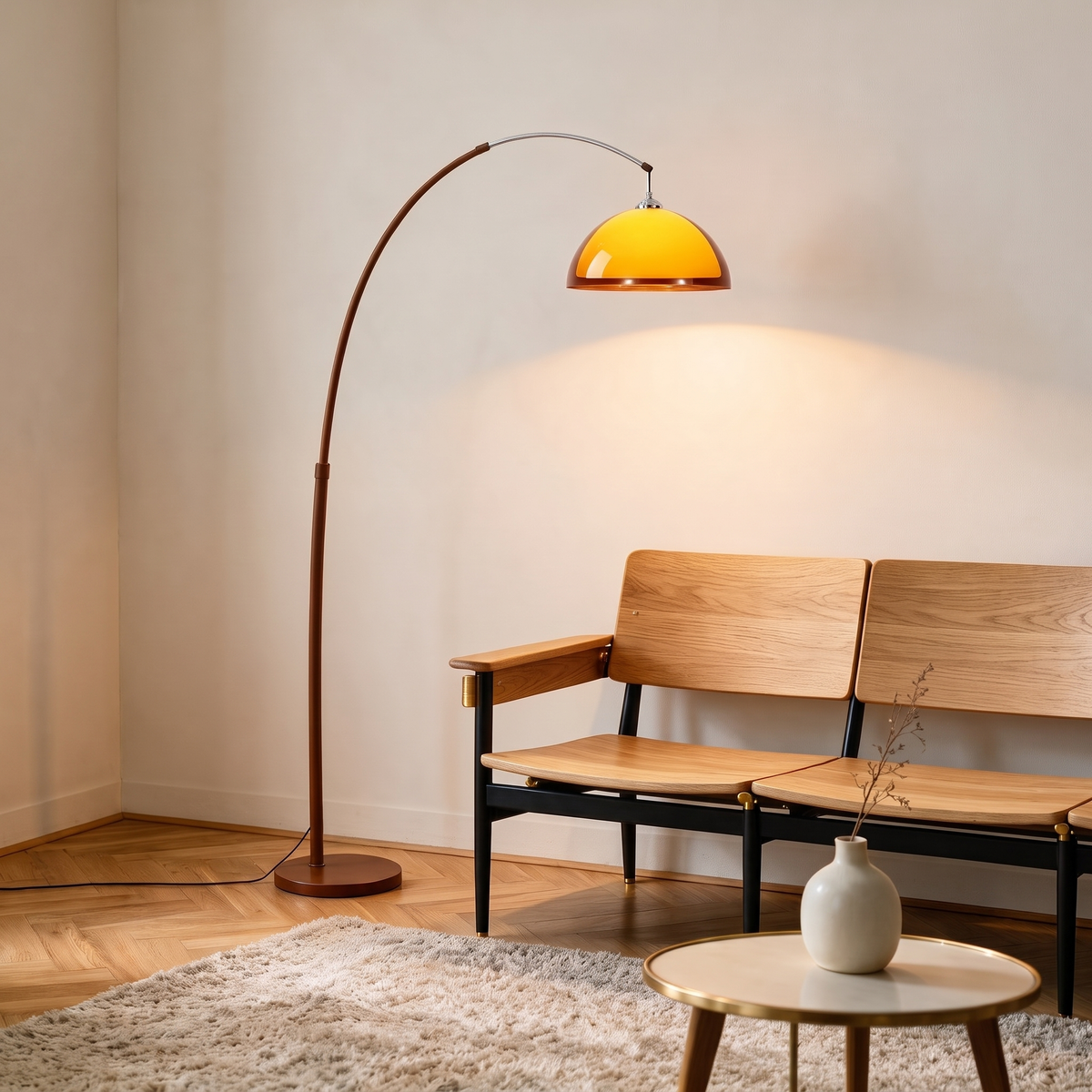 Linden Arc Floor Lamp — living oak lifestyle