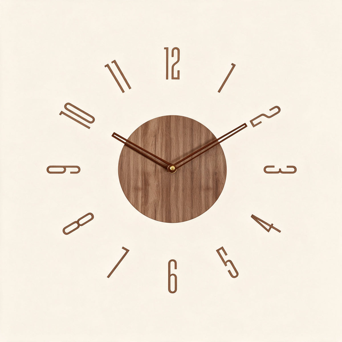 Hollow Minimalist Wall Clock - hero product shot (Without Frame)