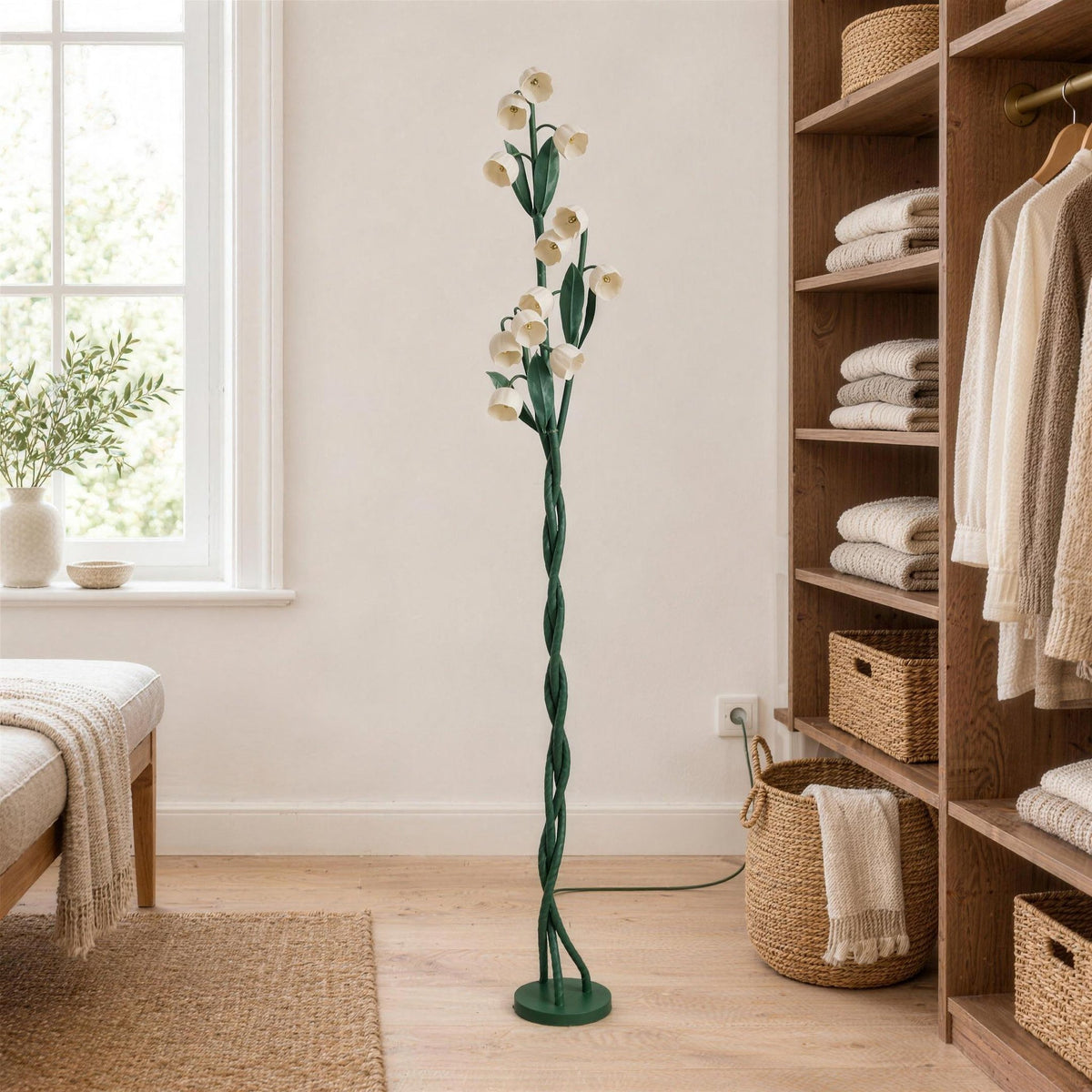 Orchid Stem Floor Lamp — dressing area lifestyle