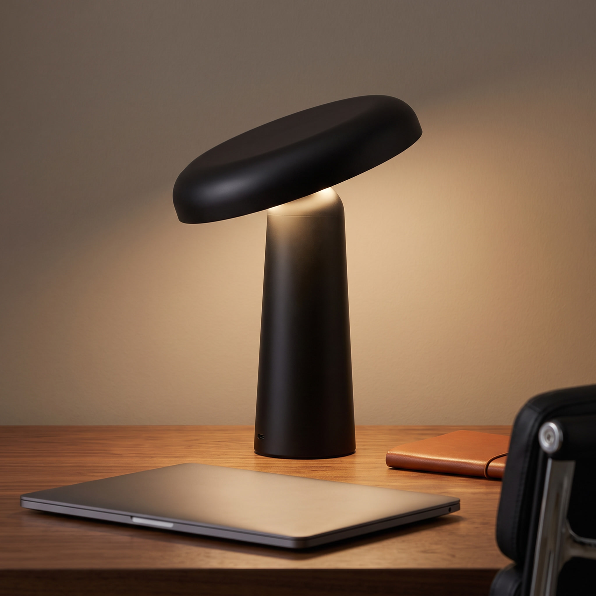 Porcini Table Lamp — desk lifestyle