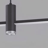 Meridian Strip Pendant — black finish detail
