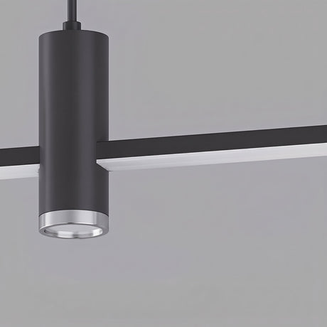 Meridian Strip Pendant — black finish detail