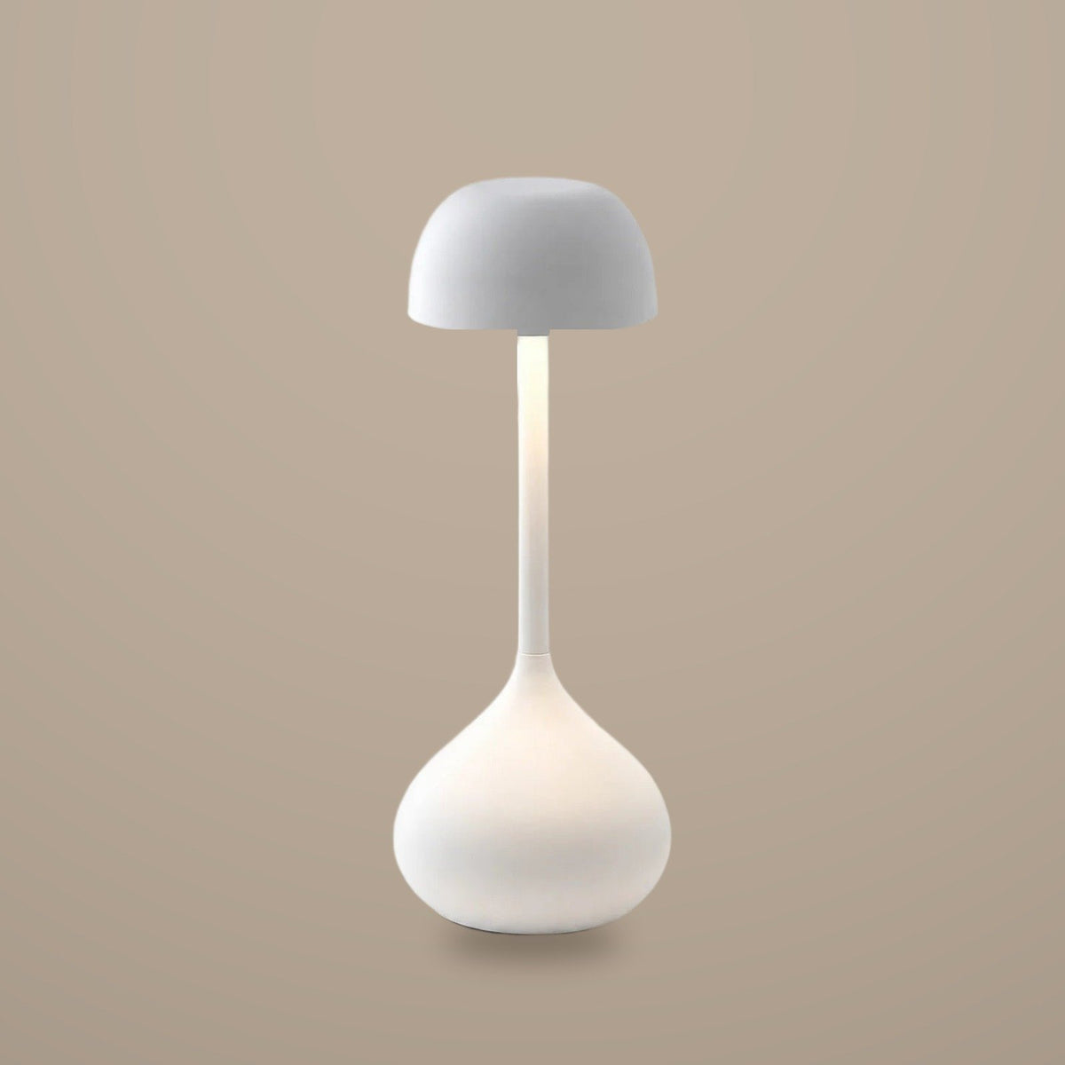 Droplet Cordless Table Lamp — Matte White