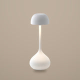 Droplet Cordless Table Lamp — Matte White