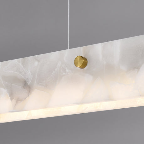 Lustra Marble Linear Pendant — close-up of marble texture