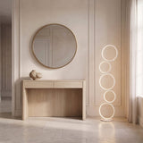 Nordic Ring Floor Lamp — White entry lifestyle