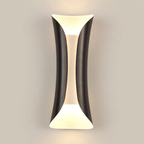 Gilt Leaf Wall Sconce — Black & White