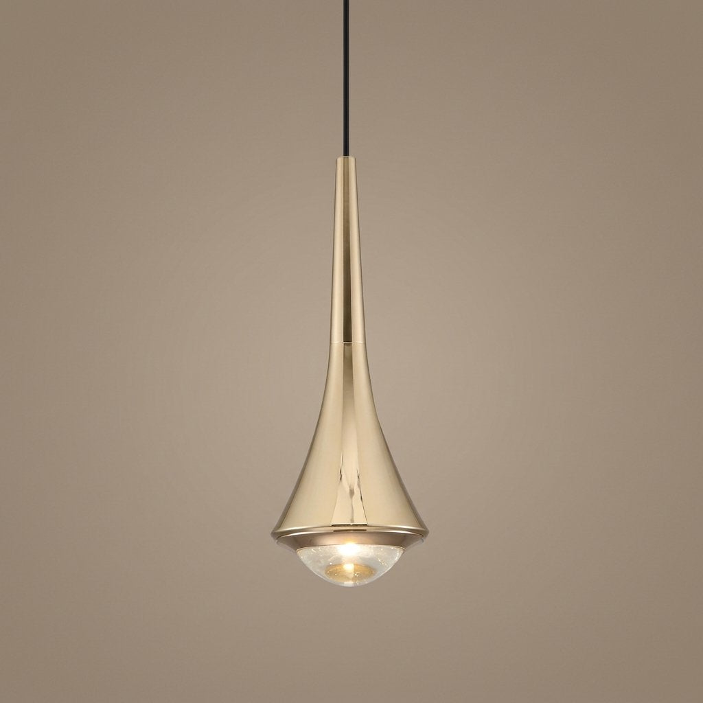 Teardrop Mini Pendant — Gold studio hero