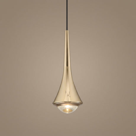 Teardrop Mini Pendant — Gold studio hero