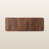 Modern Nordic Walnut Coat Rack — 8-hook length