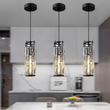 Prism Mini Pendant — black pendants in gray kitchen
