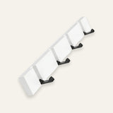 Fold-down wall coat rack in white — hero