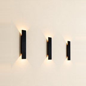 Meridian Outdoor Wall Sconce - hero product shot (black)