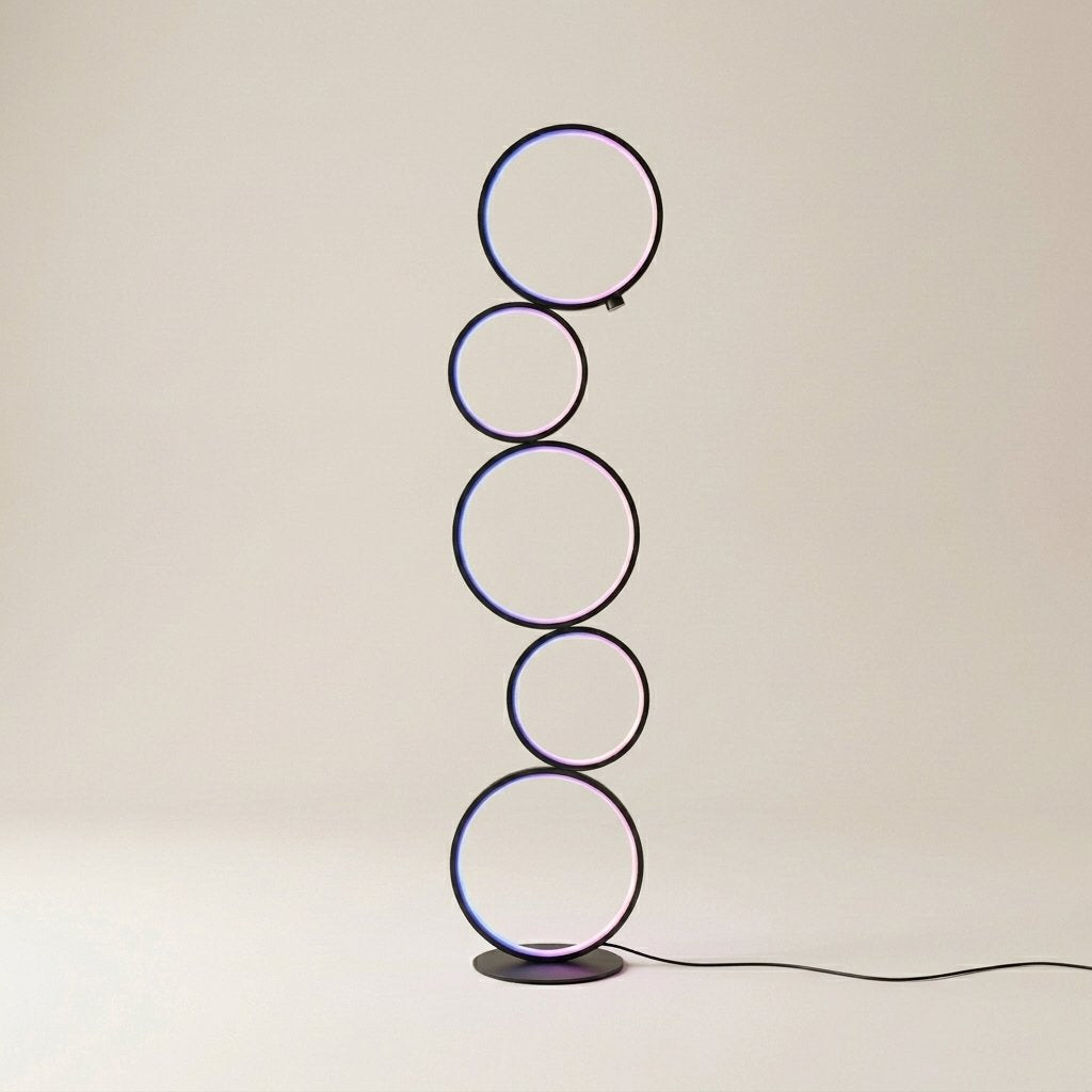 Nordic Ring Floor Lamp — RGB hero shot