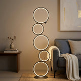 Nordic Ring Floor Lamp — Black lifestyle scene