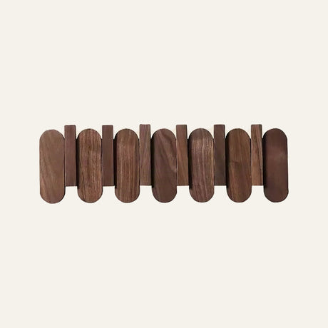 Aspen Slat Coat Rack — Walnut 43.5 cm