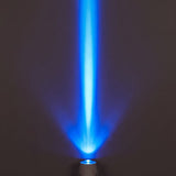Aperture Beam Spotlight blue beam effect on a dark wall