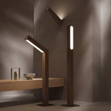 Linea Wood Strip Lamp — Wood and Walnut lifestyle scene
