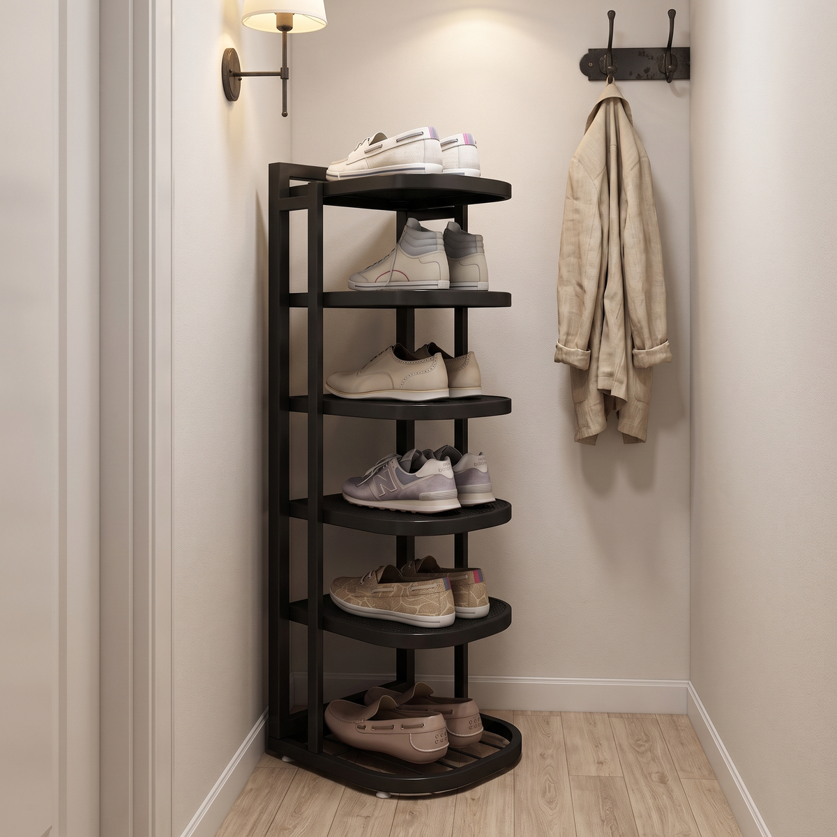 Vertik Shoe Tower — lifestyle, hallway