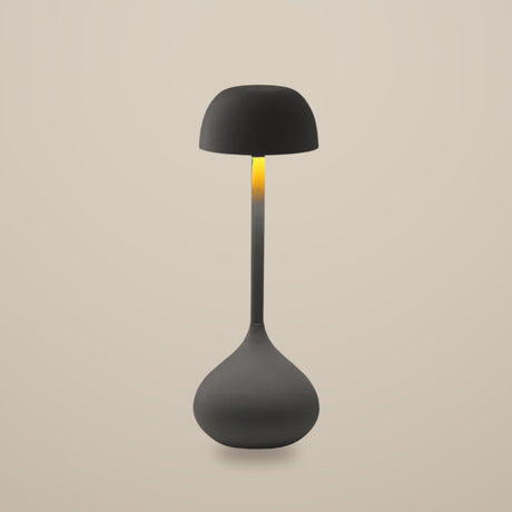 Droplet Cordless Table Lamp — Matte Gray