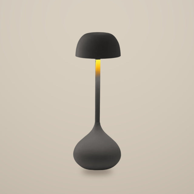 Droplet Cordless Table Lamp — Matte Gray
