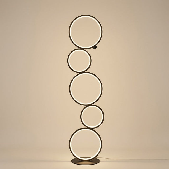 Nordic Ring Floor Lamp — Black hero shot