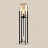Nimbus Glass Floor Lamp — 140cm (35cm shade), Amber