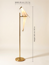 Origami Crane Accent Light — 1 head floor lamp dimensions