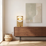 Horizon Disc Table Lamp — sideboard lifestyle