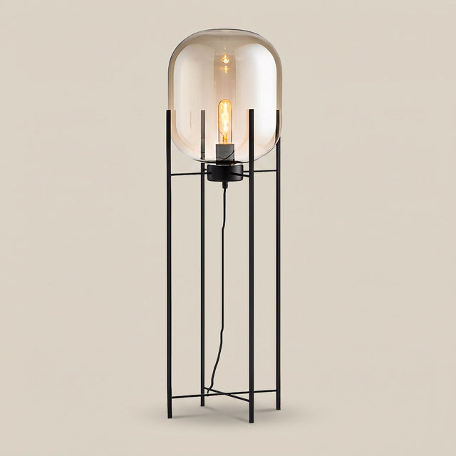 Nimbus Glass Floor Lamp — Amber hero